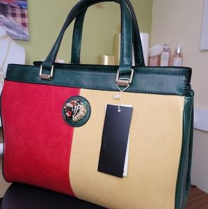 Multi-colored handbag/shoulderbag